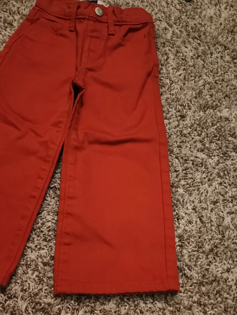 Old Navy Toddler Size 3T Red Denim Jeans, Pre-owned But EUC